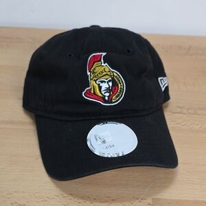 New Era Black Cap with Team Logo